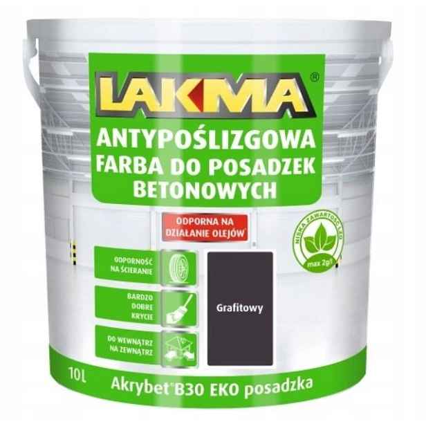 Barva Akrybet B30 Eko Grafitová Podlaha Lakma 10 L