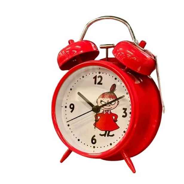 Budík Malý MI Kovový s kovadlinkou Hlasitý alarm, Klasický Mumínci