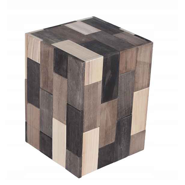 Dřevěný odkládací stolek PatchWood, 29,5x29,5x40 cm