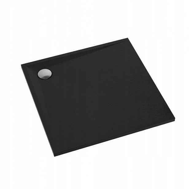 Kompozitní sprchová vanička Libra Černý kámen 80x80