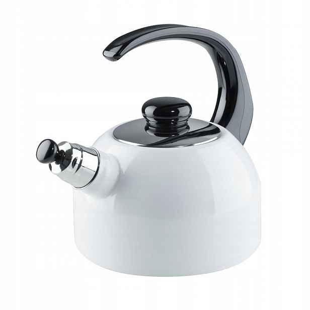 Konvice Riess bílá černá rukojeť 2,0 l 18 cm