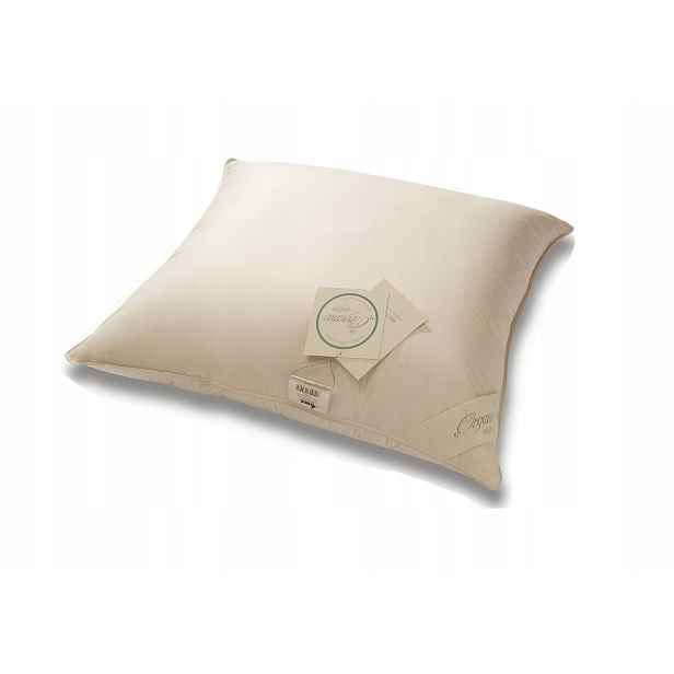 Polštář péřový Organic Cotton 70x80 3-komorový, bavlna organická Amz