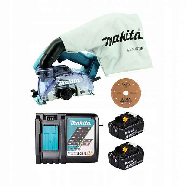 Řezačka na glazuru Makita DCC500RTE 125 mm 18V Bl 2x5Ah kotouč B-21951