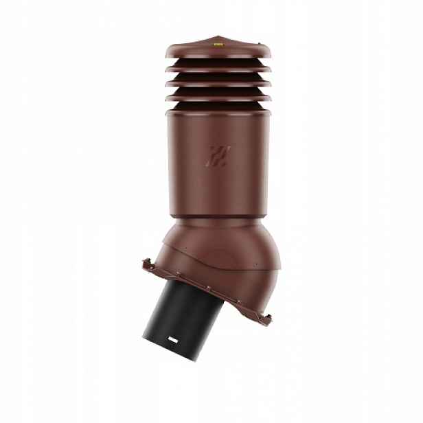 Větrací komín HiVent zateplený, průměr 125 mm Bronz