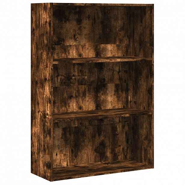vidaXL Knihovna kouřový dub 80 x 30 x 114 cm kompozitní dřevo