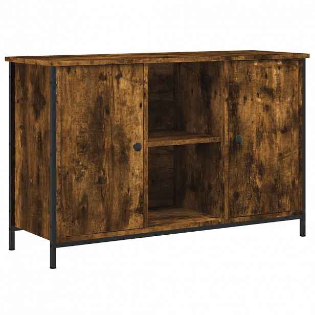 vidaXL TV skříňka kouřový dub 100 x 35 x 65 cm kompozitní dřevo