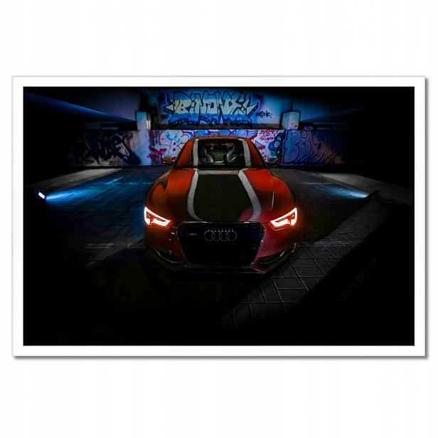 Plakáty v rámu 60x40 Červená Audica Audi