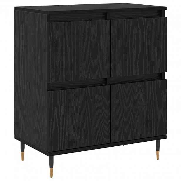 vidaXL Servírovací skříň Černý dub 60 x 35 x 70 cm