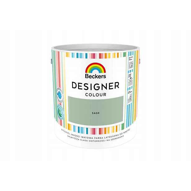 Beckers Barva Odolná Vůči Skvrnám Designer Colour 2,5L Mat Sage