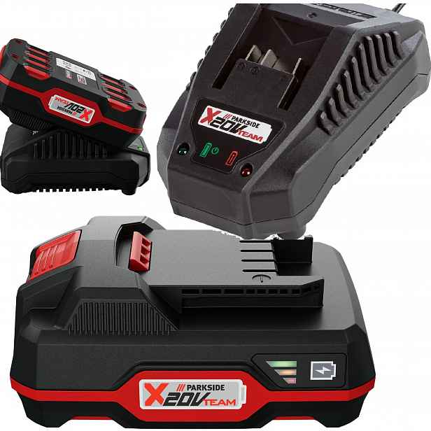 Parkside Akumulátor X 20 V 2 Ah s nabíječkou Plg 20, výkonný set x 20 V