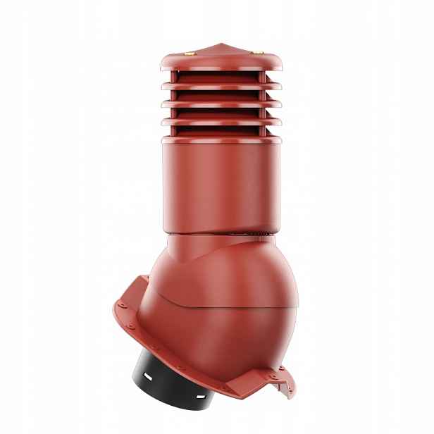 Větrací komín Smartline profil T35 fi 150 mm, zateplený, červený