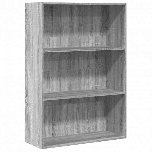 vidaXL Knihovna šedá sonoma 80 x 30 x 114 cm kompozitní dřevo