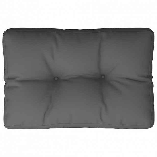 vidaXL Poduška na palety antracitová 50 x 40 x 12 cm textil