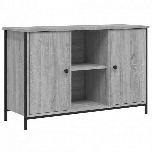 vidaXL TV skříňka šedá sonoma 100 x 35 x 65 cm kompozitní dřevo