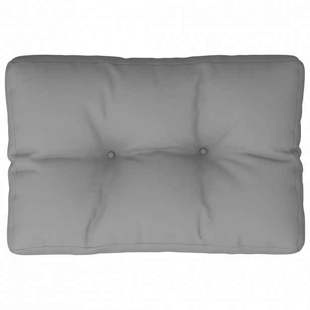 vidaXL Poduška na palety šedá 50 x 40 x 12 cm textil