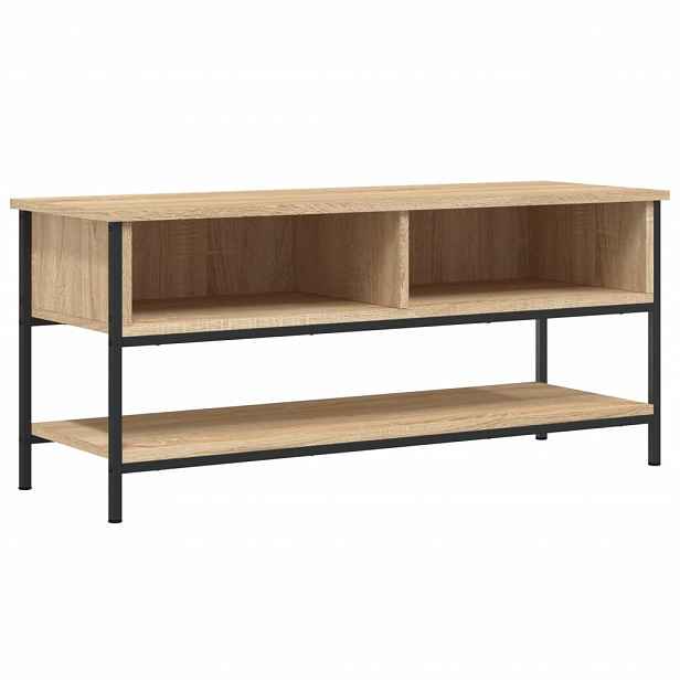 vidaXL TV stolek dub sonoma 100 x 35 x 45 cm, konstrukční dřevo