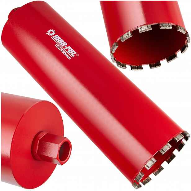 Vrták Do Betonu 152 x 450 mm Vrtačka Korunkový Vrták