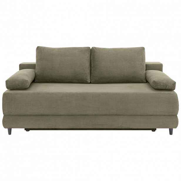 Carryhome ROZKLÁDACÍ POHOVKA, textil, olivově zelená