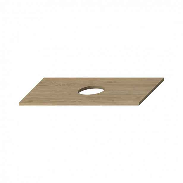 Jika Mio-N - Deska pod umyvadlo, 76x45 cm, výřez uprostřed, jasan H46J7130013421