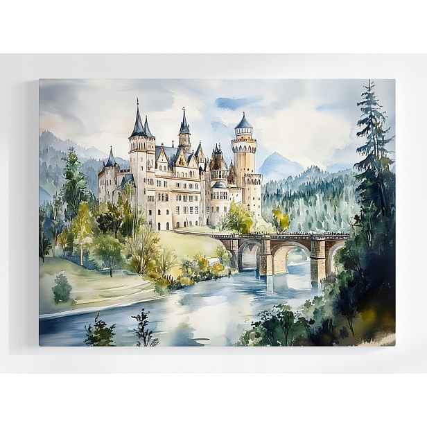 Plakát Krajina Německo Bavorsko Zámek Neuschwanstein 100x75