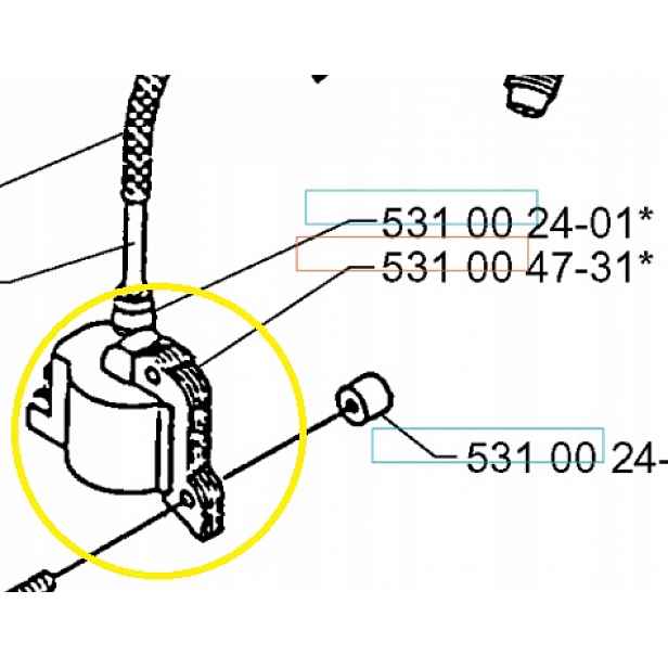 Zapalovací modul 132R Husqvarna 531004731