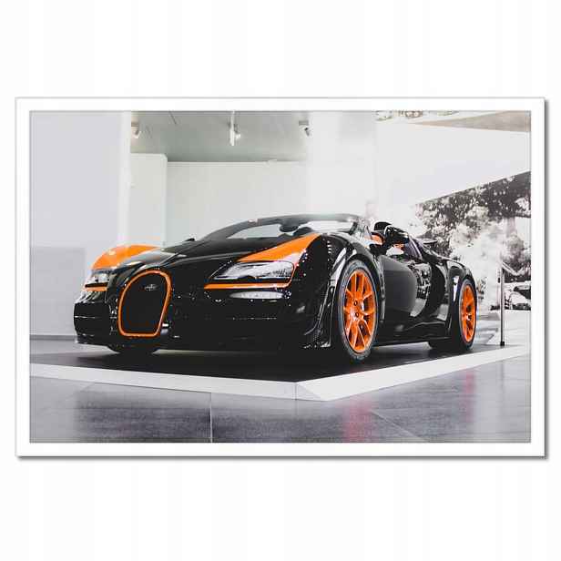 Plakáty v rámu 60x40 Bugatti Auto