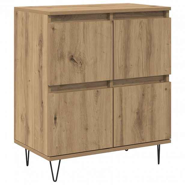 vidaXL Servírovací skříň Artisanový dub 60 x 35 x 70 cm