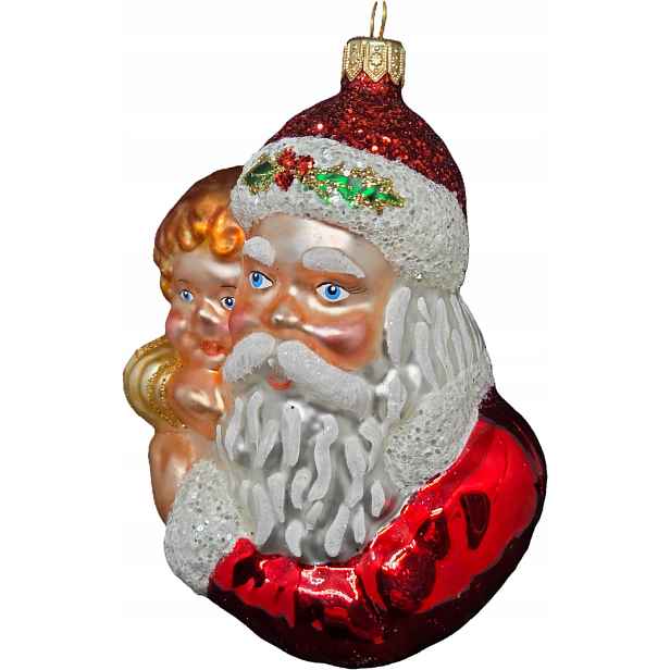 Kolekce Svatý Mikuláš s dítětem – Vánoční Koule Ručně malovaná
