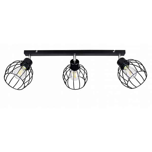Lampa Stropní Svítidlo Lustr regulovatelný Nosník Koule drát