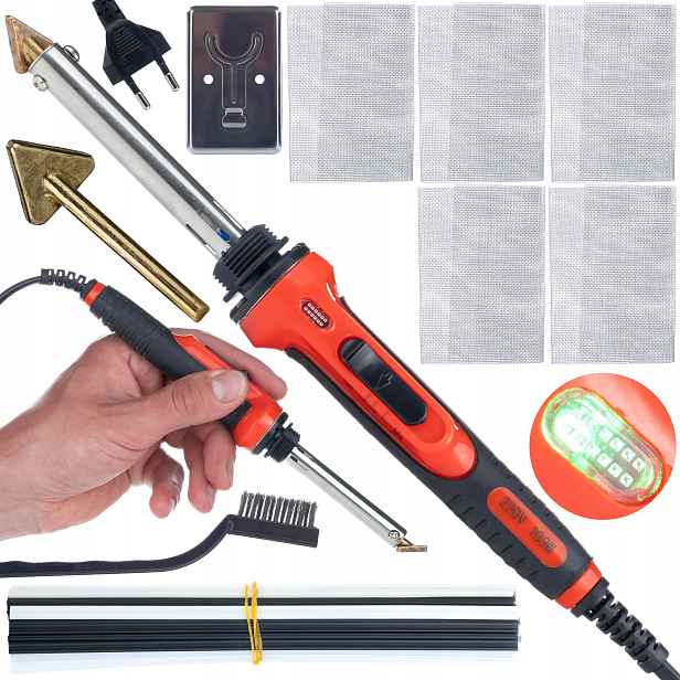 Sada Žehlička Na Plast Rosfix RRO100W 100W Síťové Pojivo Pro Opravu