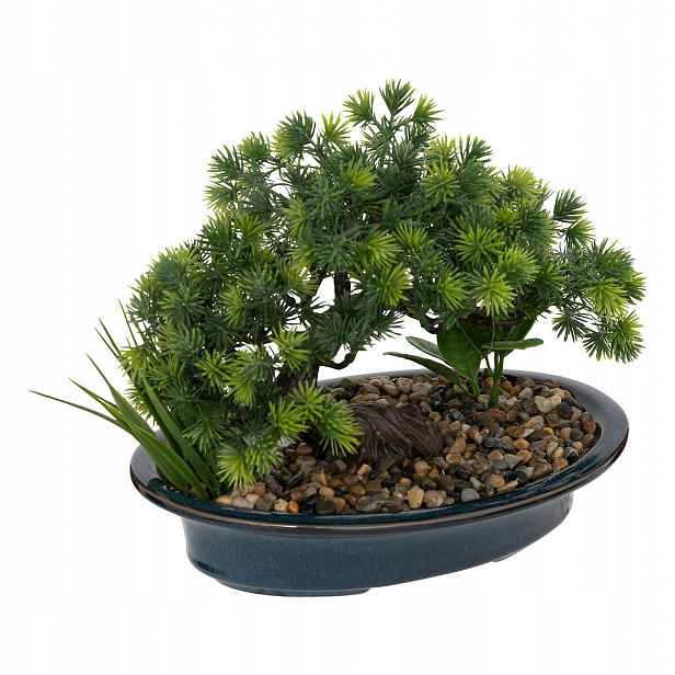 Umělý Stromek Bonsai v květináči, umělý květ 25 cm