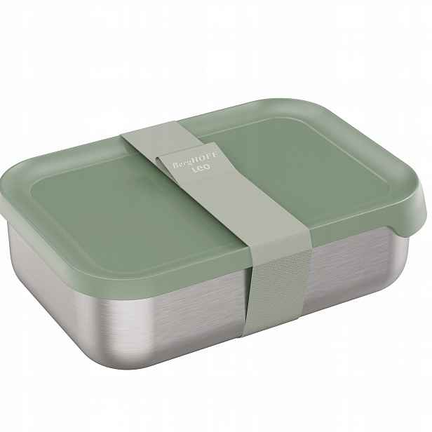 Lunchbox BergHoff ocelová nádoba na jídlo na oběd 1800 ml Leo 22 x 16 cm