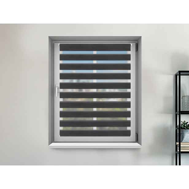 FEXI Roleta Den a noc, Nature blackout antracit, A 02909, 150x92 cm