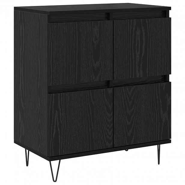 vidaXL Servírovací skříň Černý dub 60 x 35 x 70 cm