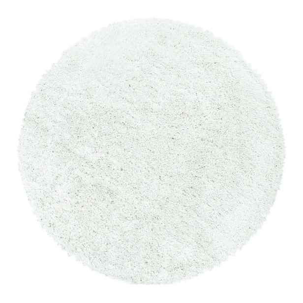 Bílý kulatý koberec ø 80 cm Fluffy – Ayyildiz Carpets