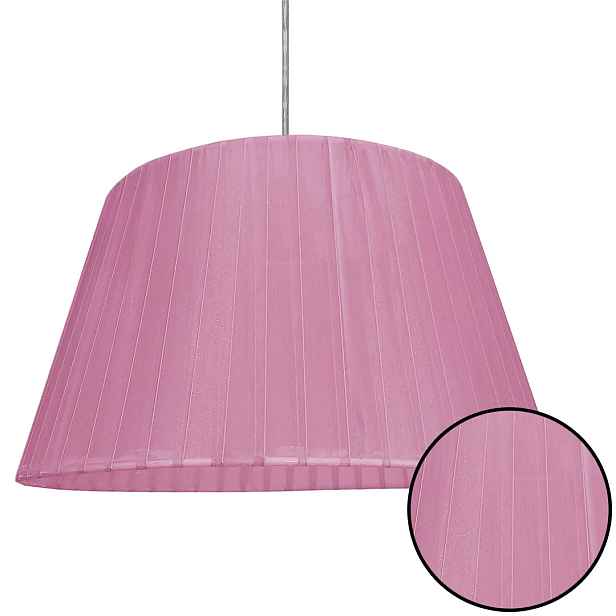 Elegantní závěsná stropní lampa Fialová Stínidlo