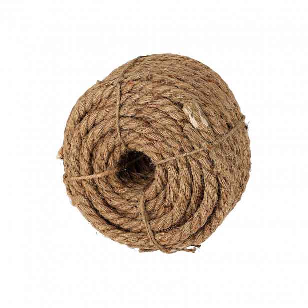 Jutová šňůra hnědá, průměr 20 mm – 20 m, opletení x3 Proline 61862