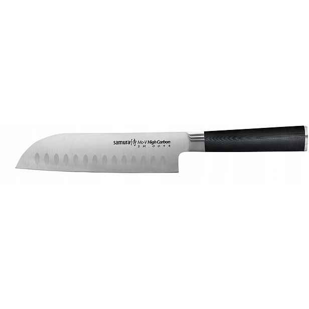 Nůž Santoku Samura Mo-v High Carbon 18 cm, ocel AUS-8, 59 Hrc