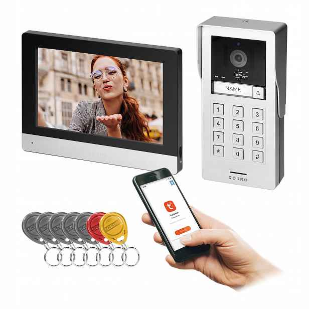 Sada videotelefonů Gayd, Wi-Fi Tuya Smart, šifrovač, Full Hd 8"