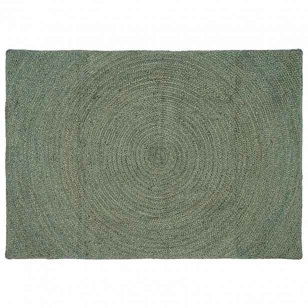 vidaXL Kusové koberce Olivově zelená 140 x 200 cm juta