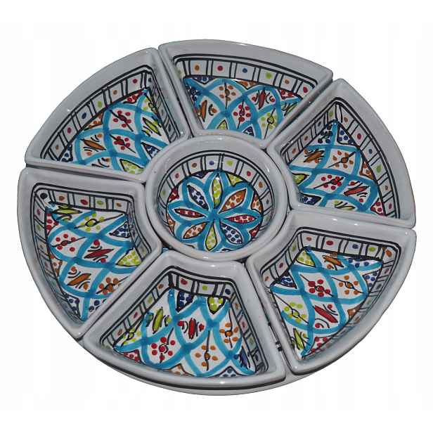 Kulatý Set pro Mezze Maroko Tunisko Libanon Meze