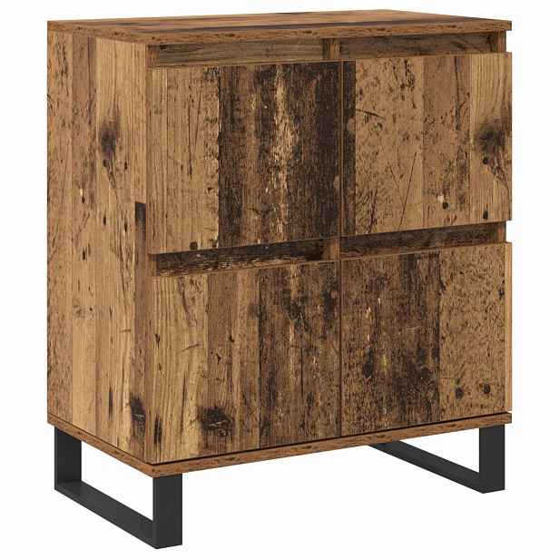vidaXL Servírovací skříň Staré dřevo 60 x 35 x 70 cm