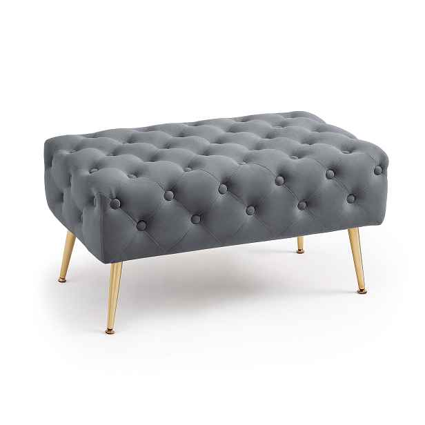 Ak furniture Taburet Madrid grafitový