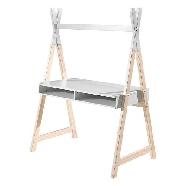 Bílý dětský psací stůl Vipack Kiddy