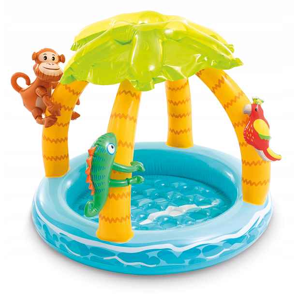Brouzdaliště sprchová vanička Intex kulatý vícebarevná 102 cm 45 l