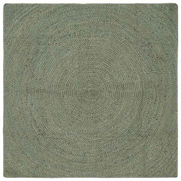 vidaXL Kusové koberce Olivově zelená 160 x 160 cm juta