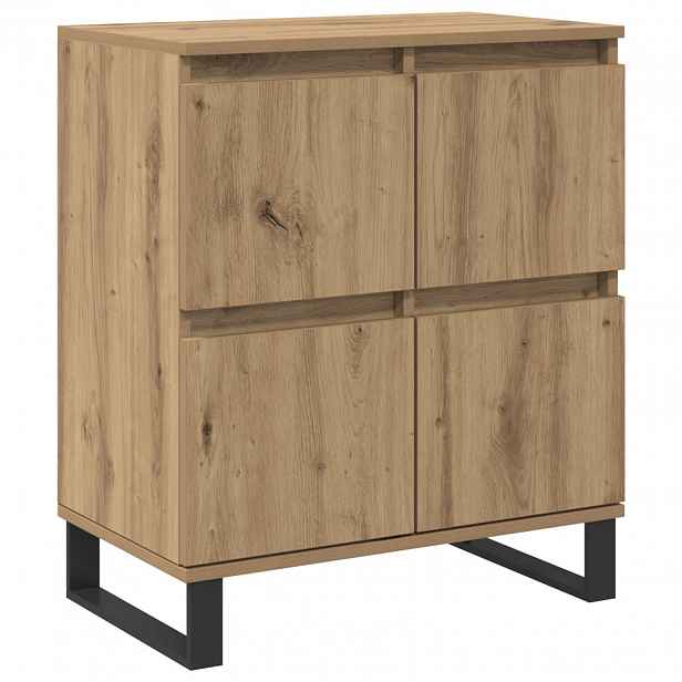 vidaXL Servírovací skříň Artisanový dub 60 x 35 x 70 cm