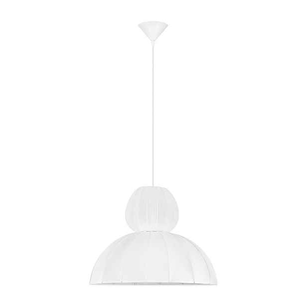 Matně bílé látkové závěsné svítidlo ø 50 cm Delina – Nova Luce