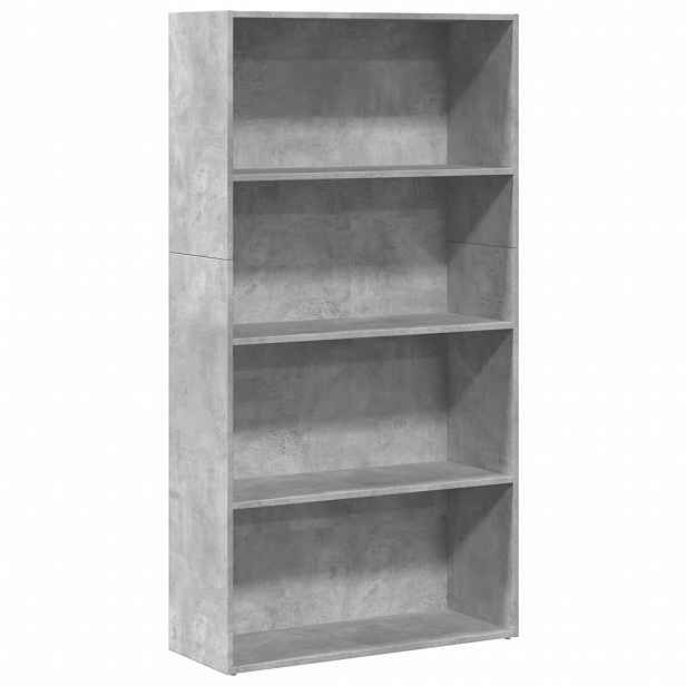 vidaXL Knihovna betonově šedá 80 x 30 x 152 cm kompozitní dřevo
