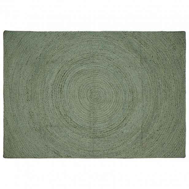 vidaXL Kusové koberce Olivově zelená 160 x 230 cm juta